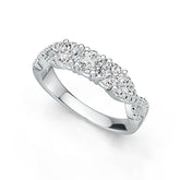 Sterling Silver Semi Mount Ring Setting Round RD 4x4mm DHJ