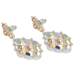 18K Gold Semi Mount Earrings Setting Oval OV 4x3mm Diamond Accent Syzjewelry