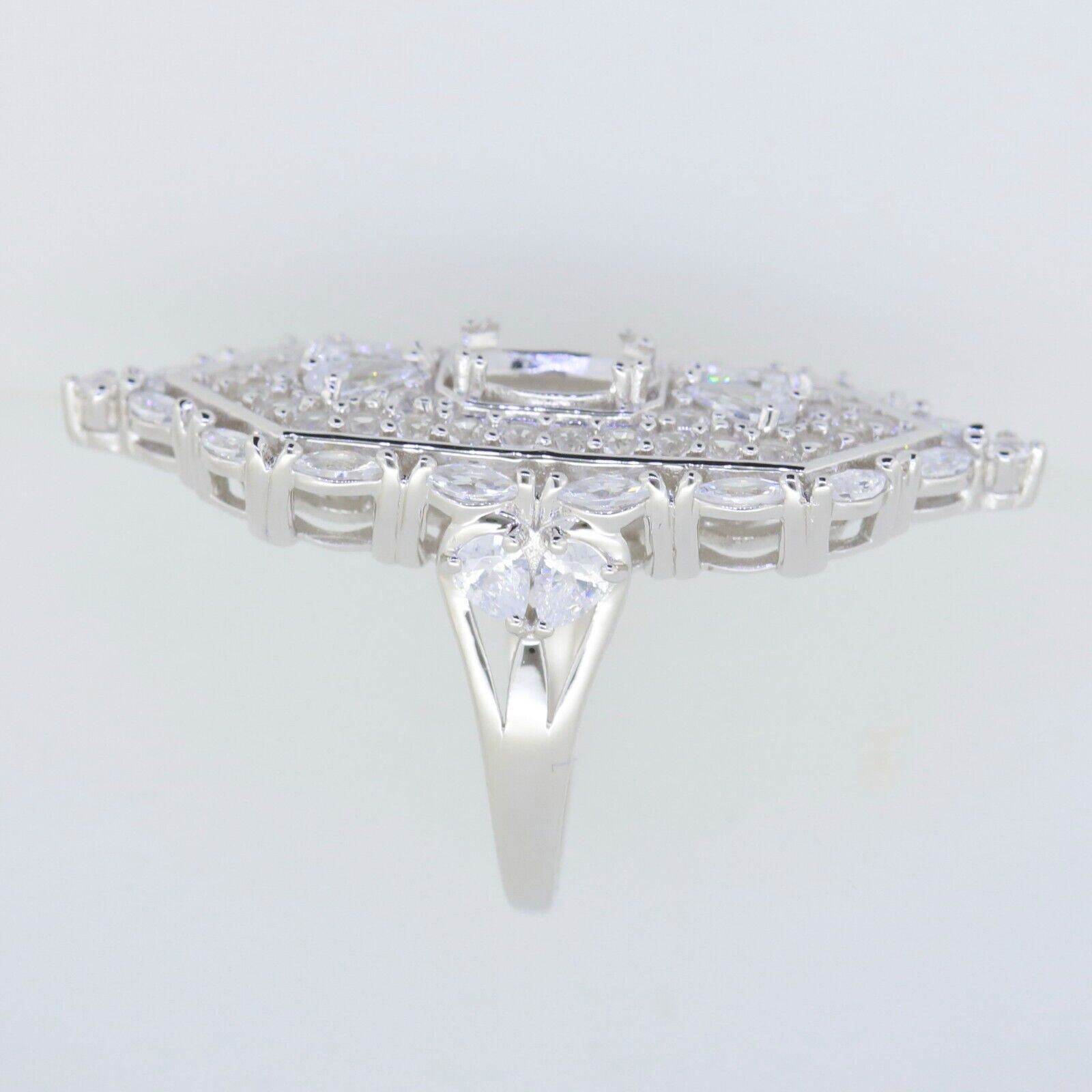 18K Gold Semi Mount Ring Setting Oval OV 9X7mm Cocktail Ring Diamond Accent Syzjewelry