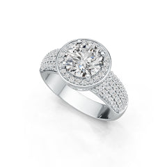 Sterling Silver Semi Mount Ring Setting Round RD 8x8mm DHJ