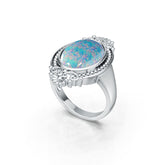 Sterling Silver Semi Mount Ring Setting Oval OV 16X12mm DHJ