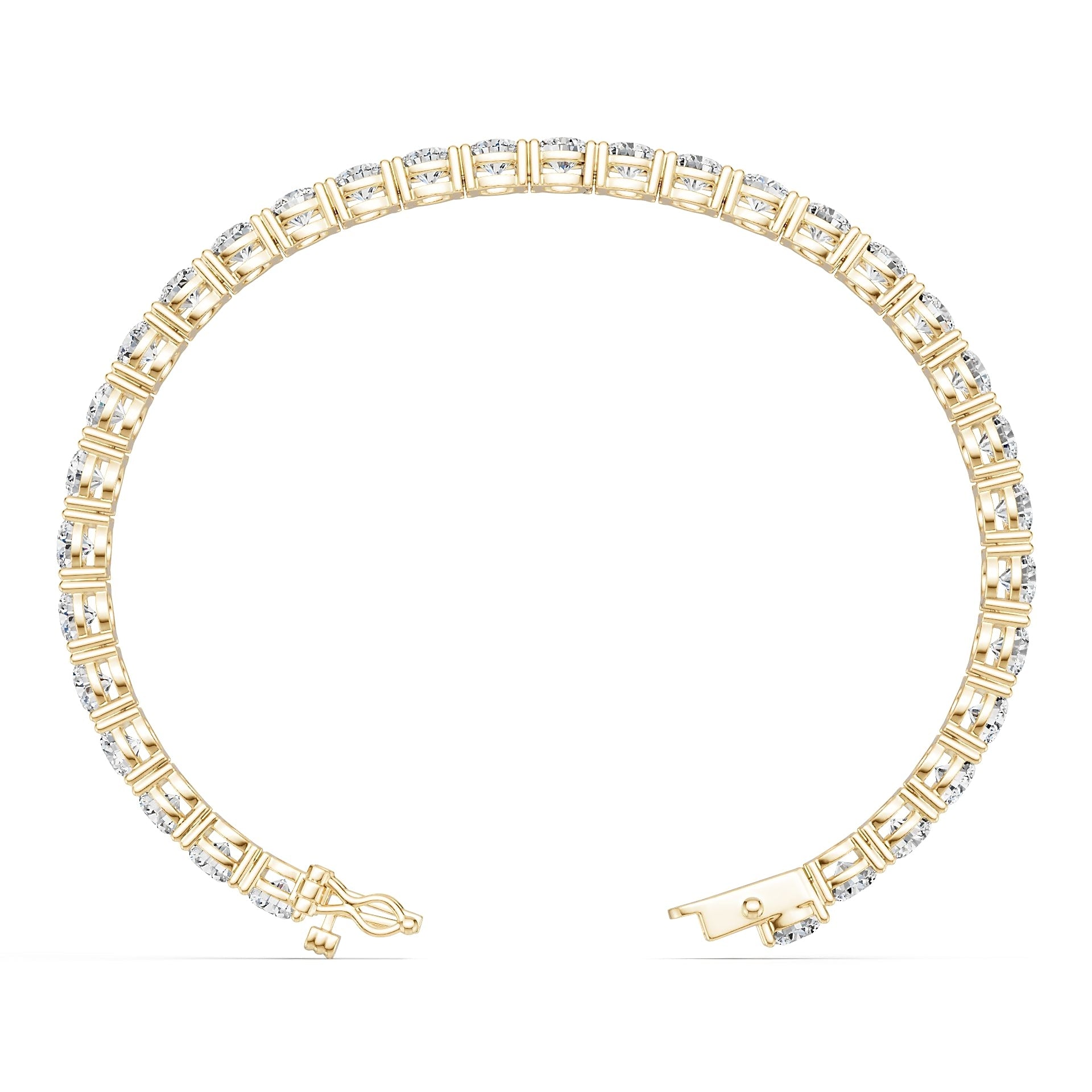 Platinum Semi Mount Bracelet Setting Round Ro 5x5mm Diamond Accent Syz Jewelry