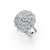 Sterling Silver Semi Mount Ring Setting Pear PE 4X3mm Flower Theme DHJ