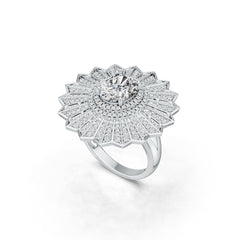 Sterling Silver Semi Mount Ring Setting Oval OV 10X8mm DHJ