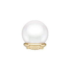 14K Gold Semi Mount Pendant Setting Round Ro 9x9mm Diamond Accent Syz Jewelry
