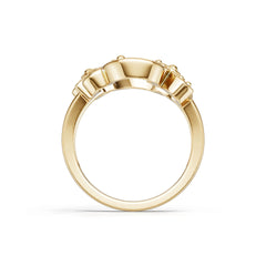 10K Gold Semi Mount Ring Setting Round Ro 6x6mm Syz Jewelry