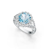 Sterling Silver Semi Mount Ring Setting Round RD 10x10mm Halo Split Shank Syzjewelry