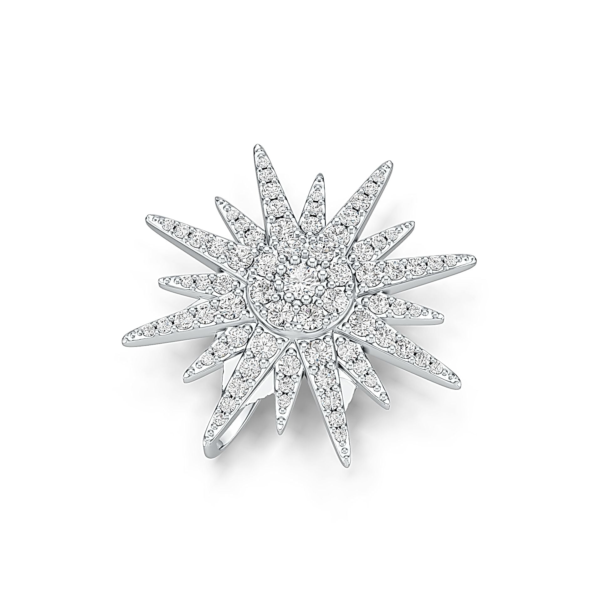 Sterling Silver Semi Mount Pendant Setting Round RD 2.8mm DHJ