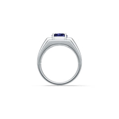 Men's Sterling Silver Semi Mount Ring Setting Cushion CU 8x8mm Syzjewelry