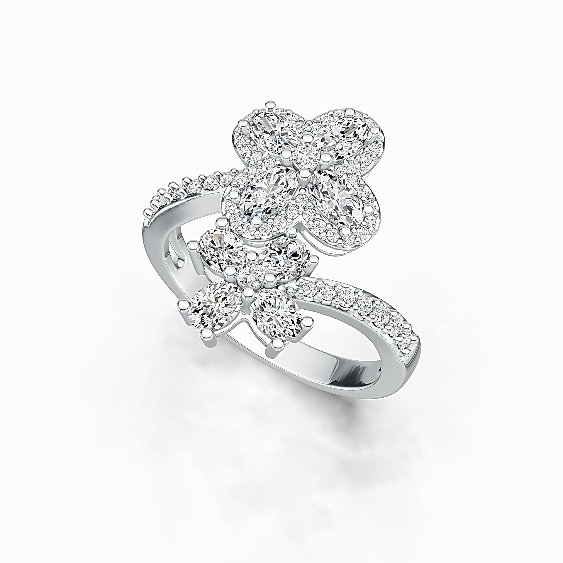 Sterling Silver Semi Mount Ring Setting Oval OV 5x3mm DHJ