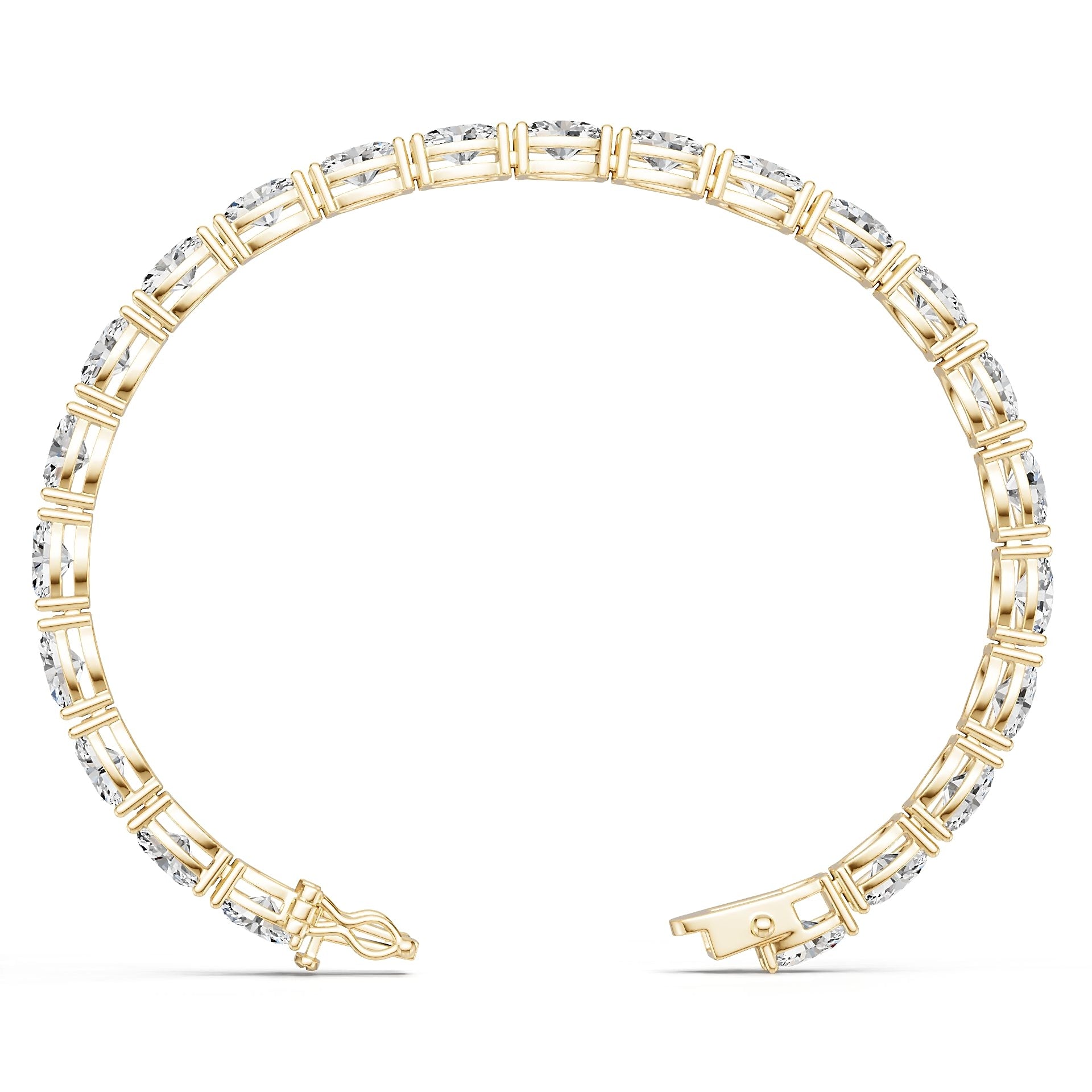 10K Gold Semi Mount Bracelet Setting Round Ro 5x5mm Syz Jewelry