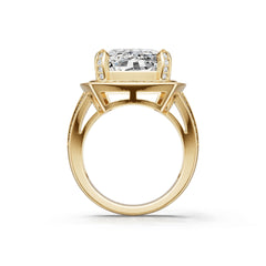 Platinum Semi Mount Ring Setting Cushion Cu 18x13mm Diamond Accent Syz Jewelry