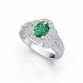 Sterling Silver Semi Mount Ring Setting Oval OV 8X6mm DHJ