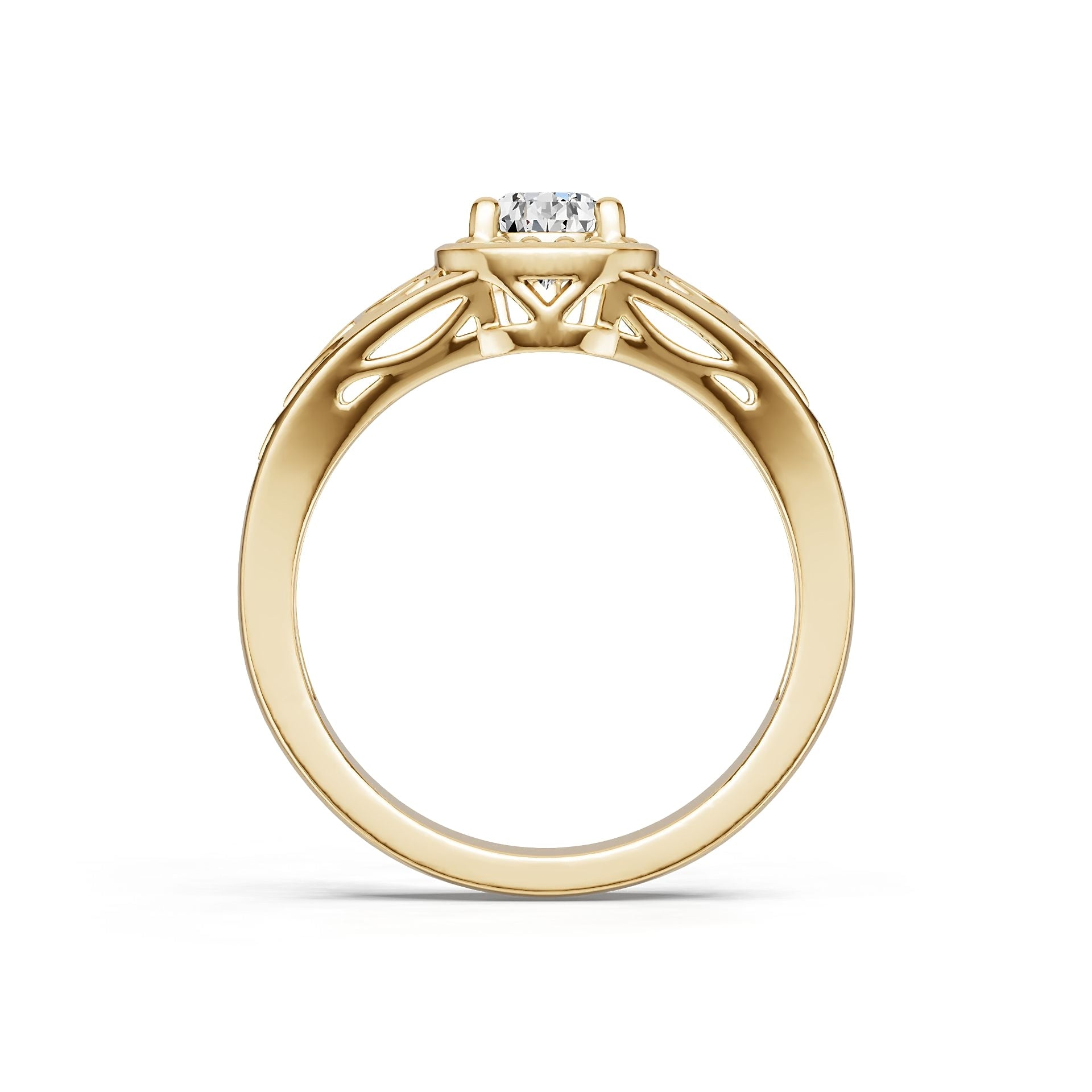 Platinum Semi Mount Ring Setting Pear Pe 5x4mm Diamond Accent Syz Jewelry