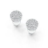 Sterling Silver Earrings Round Cluster Earrings Stud DHJ