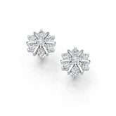 Sterlingsølv Semi Mount Øreringe Indstilling Rund RD 3x3mm