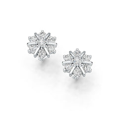 Стерлінгове срібло напівмонтажні сережки, кругла установка RD 3x3мм