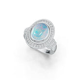 Sterling Silver Semi Mount Ring Setting Oval OV 11X9mm DHJ