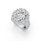 Sterling Silver Semi Mount Ring Setting Round RD 2.1mm Split Shank DHJ