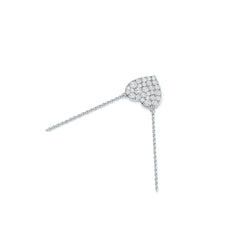 10K Gold Pendant Heart-Shaped with White Topaz or Moissanite Moissanite Accent DHJ