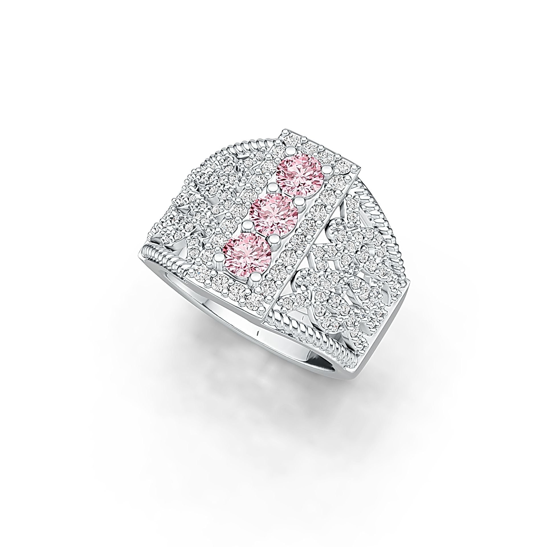 Sterling Silver Semi Mount Ring Setting Round RD 4x4mm DHJ