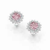 Sterling Silver Semi Mount Earrings Setting Cushion CU 6X6mm Stud Syzjewelry