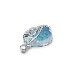 Sterling Silver Semi Mount Pendant Setting Pear PE 25X18mm Cabochon DHJ