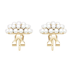 Platinum Semi Mount Earrings Setting Round Ro 3x3mm Syz Jewelry