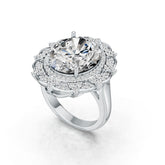 Sterling Silver Semi Mount Ring Setting Oval OV 15X13mm DHJ