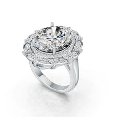 Sterling Silver Semi Mount Ring Setting Oval OV 15X13mm DHJ