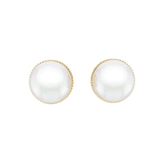 Platinum Semi Mount Earrings Setting Round Ro 10x10mm Syz Jewelry