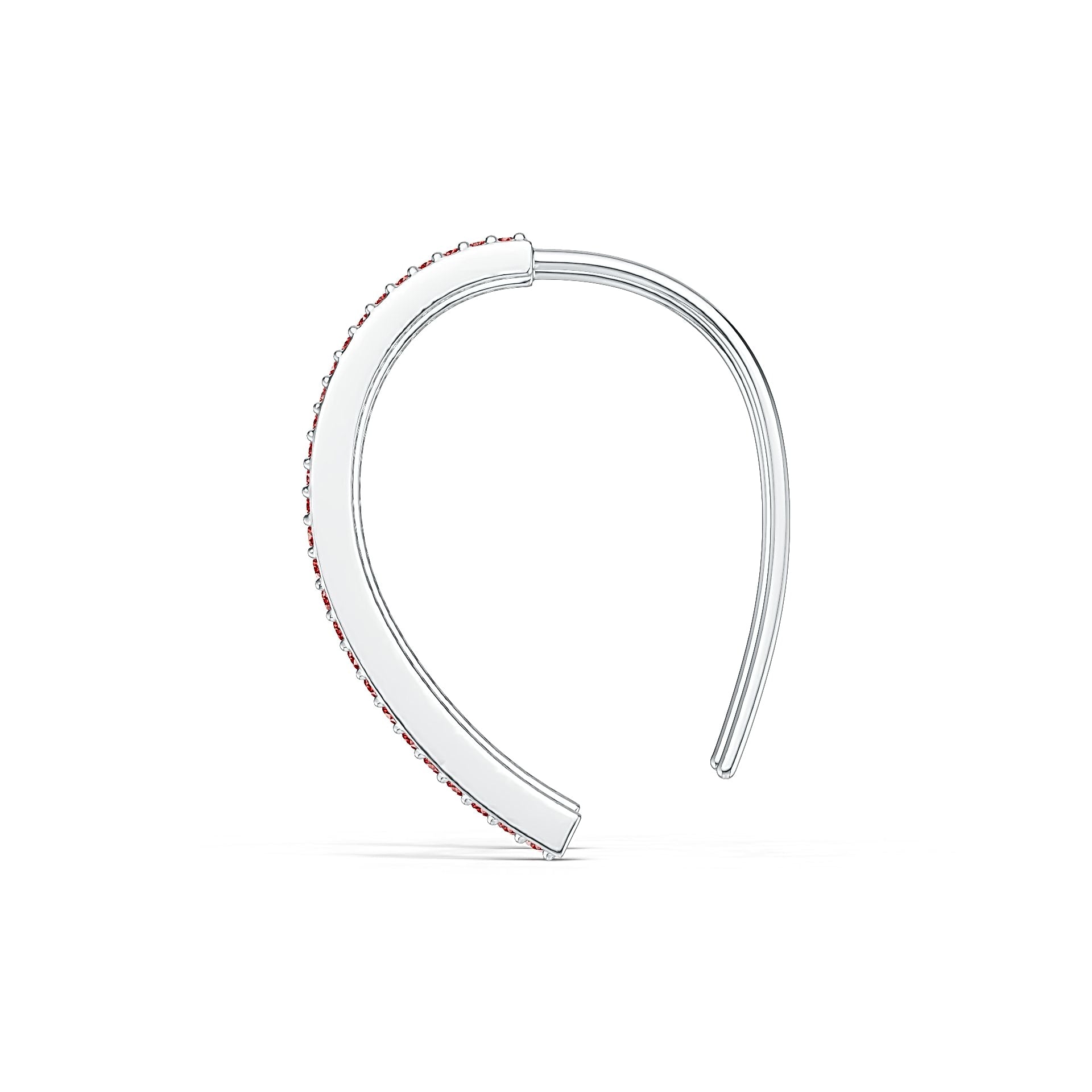 10K Gold Thin Hoop Earrings with or Moissanite Moissanite Accent DHJ