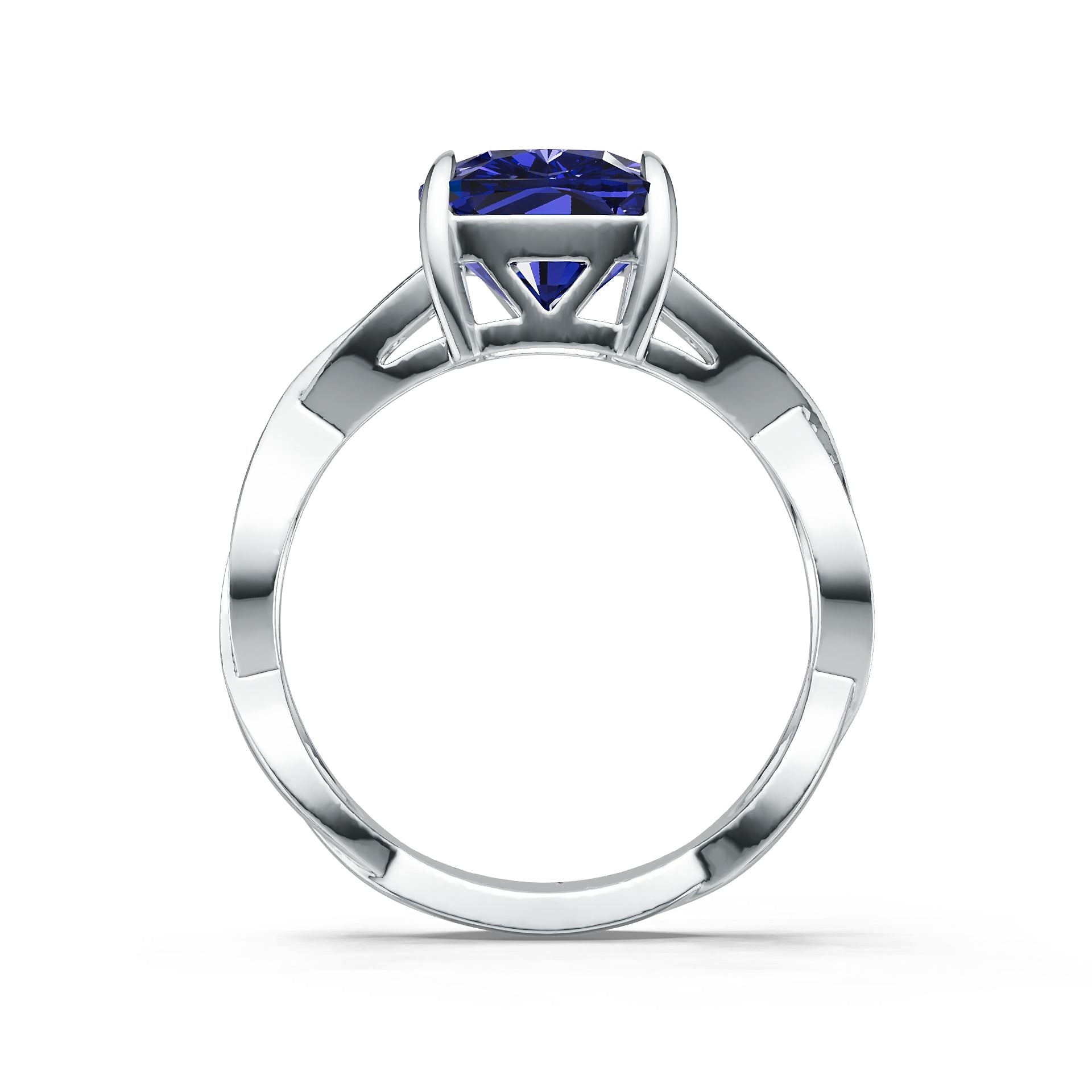 Sterling Silver Semi Mount Ring Setting Round Rd DHJ