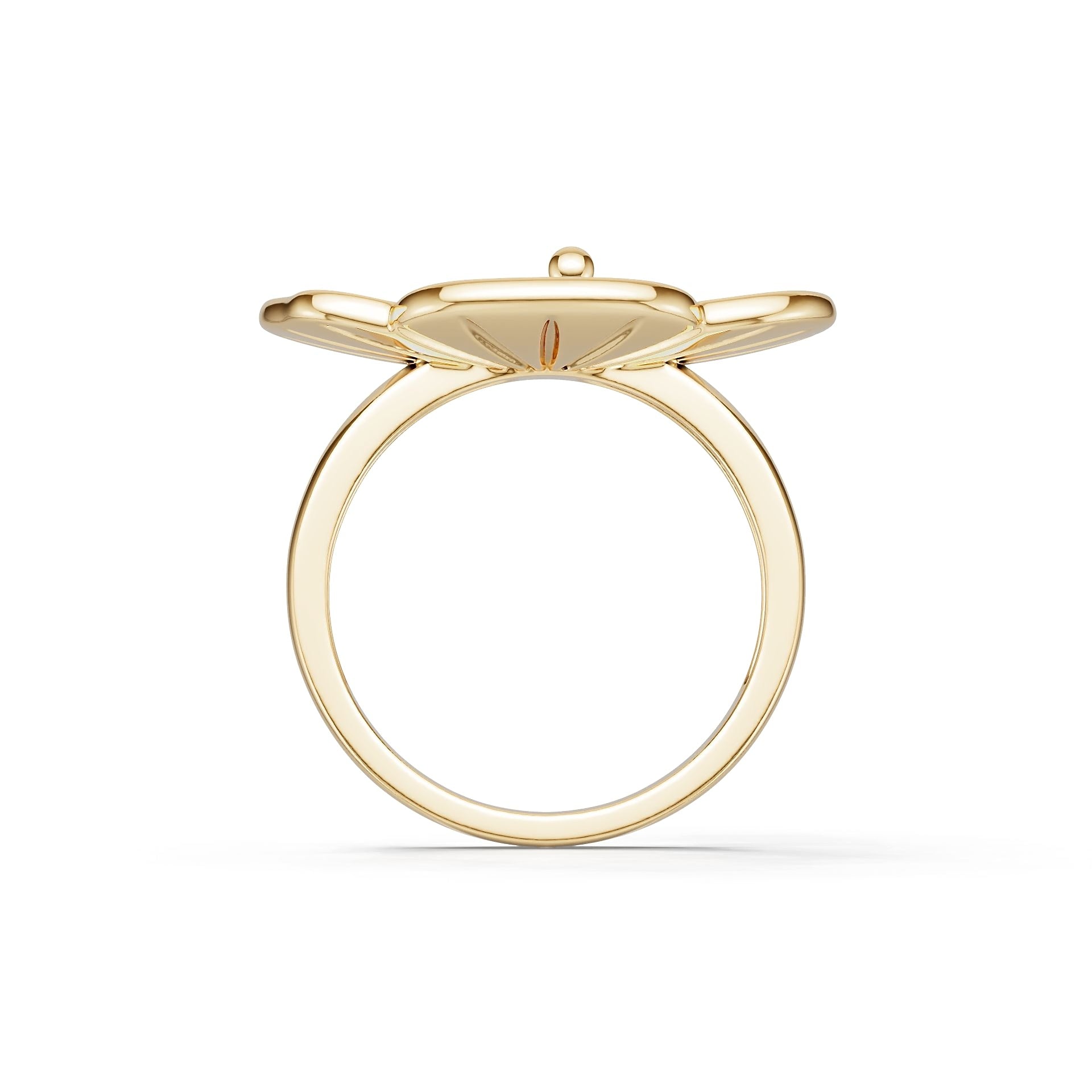 14K Gold Semi Mount Ring Setting Round Ro 6x6mm Syz Jewelry