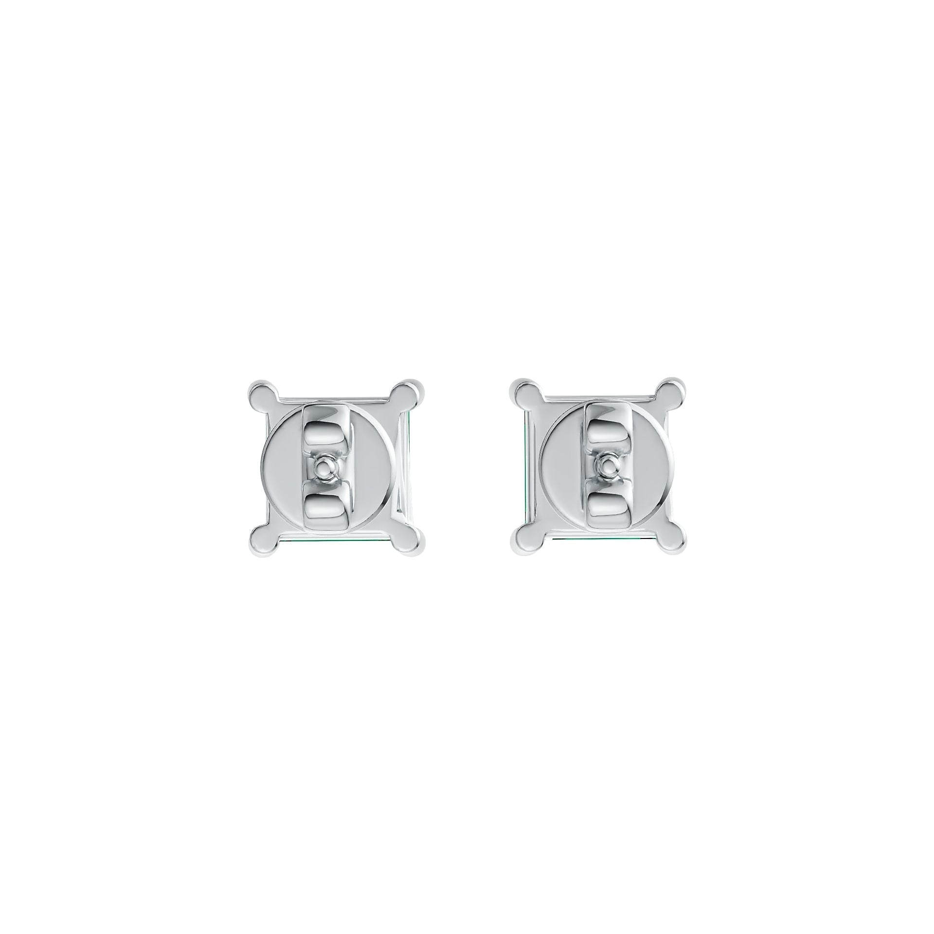 14K Gold Semi Mount Earrings Setting Princess SQ 5x5mm DHJ