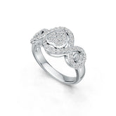 Sterling Silver Semi Mount Ring Setting Round RD 1.25mm DHJ