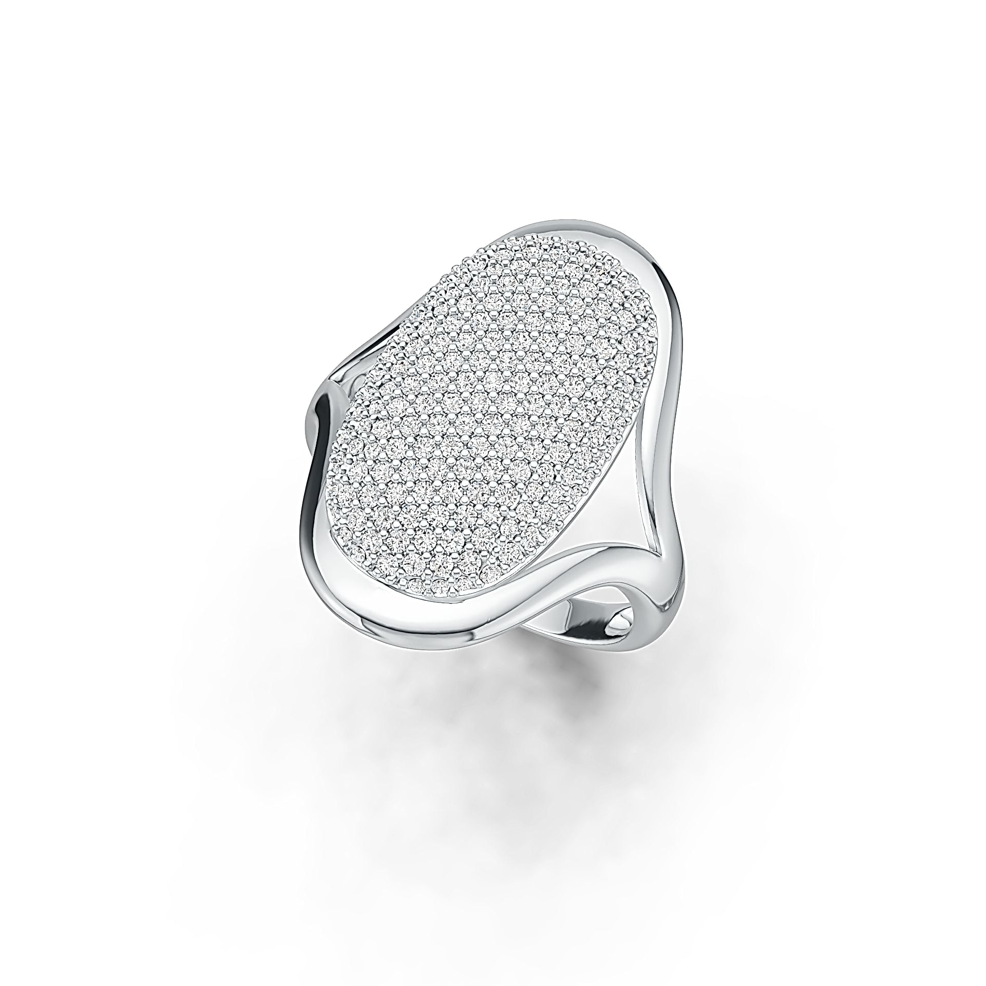 Sterling Silver Semi Mount Ring Setting Round RD 1.25mm DHJ