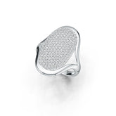 Sterling Silver Semi Mount Ring Setting Round RD 1.25mm DHJ