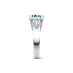 14K Gold Semi Mount Ring Setting Oval OV 8X6mm Diamond Accent DHJ