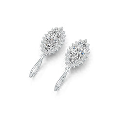 Sterling Silver Semi Mount Earrings Setting Marquise MQ 15X7mm - Syzjewelry