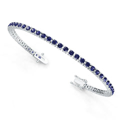 Sterling Silver Semi Mount Bracelet Setting Round RD 3x3mm 6-Inch DHJ