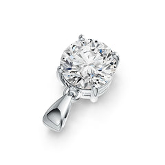 Sterling Silver Semi Mount Pendant Setting Round RD 9x9mm - Syzjewelry