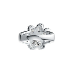 14K Gold Semi Mount Ring Setting Heart HT 8X8mm DHJ
