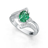 Sterling Silver Semi Mount Ring Setting Oval OV 8X6mm DHJ