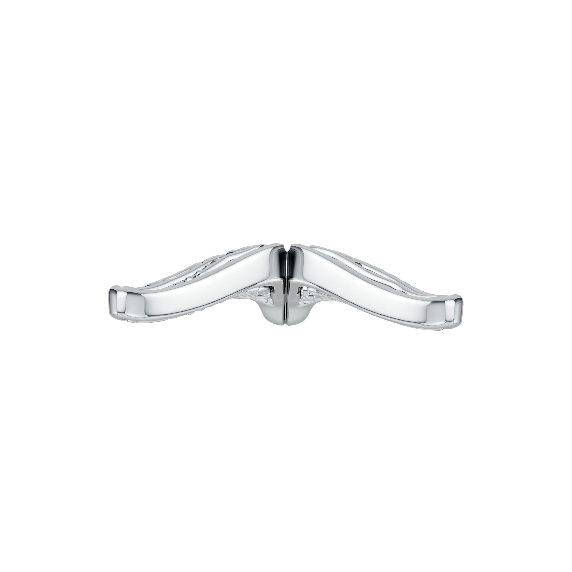 Platinum Semi Mount Pendant Setting Round Ro 6x6mm Syz Jewelry