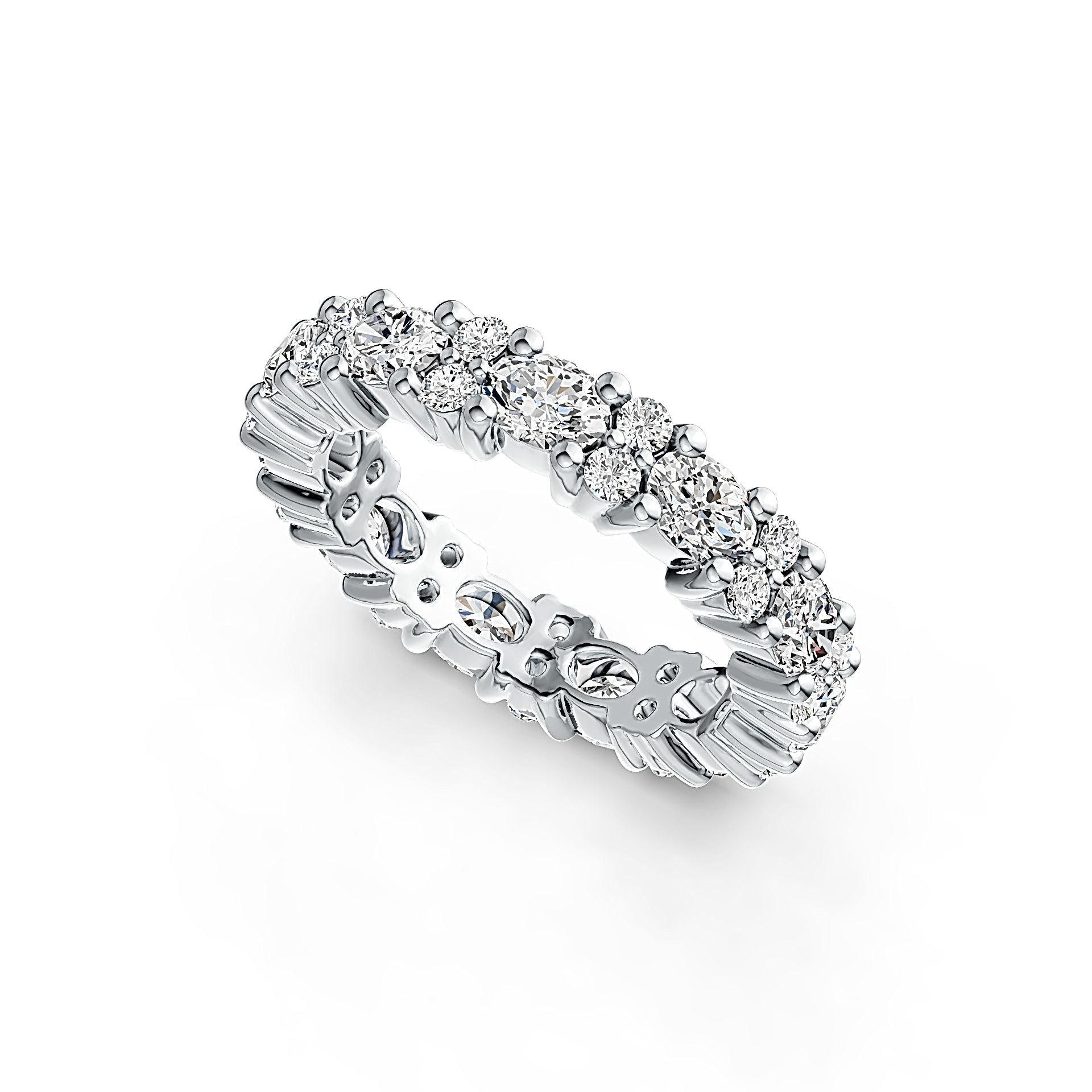 Sterling Silver Semi Mount Ring Setting Oval OV 4X3mm - Syzjewelry