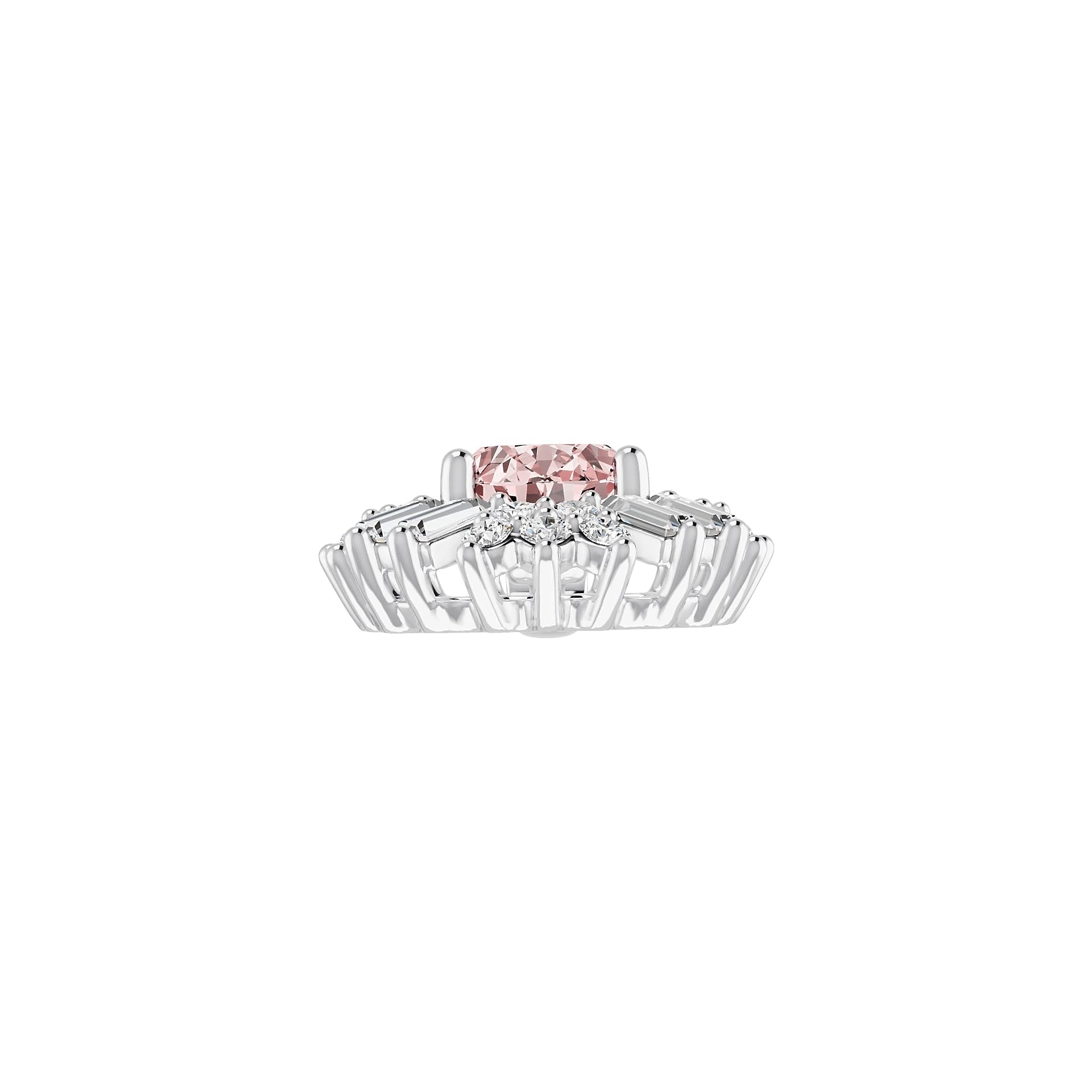 18K Gold Semi Mount Pendant Setting Oval Ov 8x6mm Diamond Accent Syz Jewelry