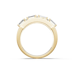 14K Gold Semi Mount Ring Setting Round Ro 4x2mm Diamond Accent Syz Jewelry