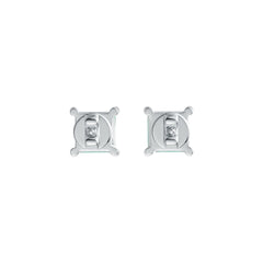 10K Gold Semi Mount Earrings Setting Princess SQ 5x5mm DHJ