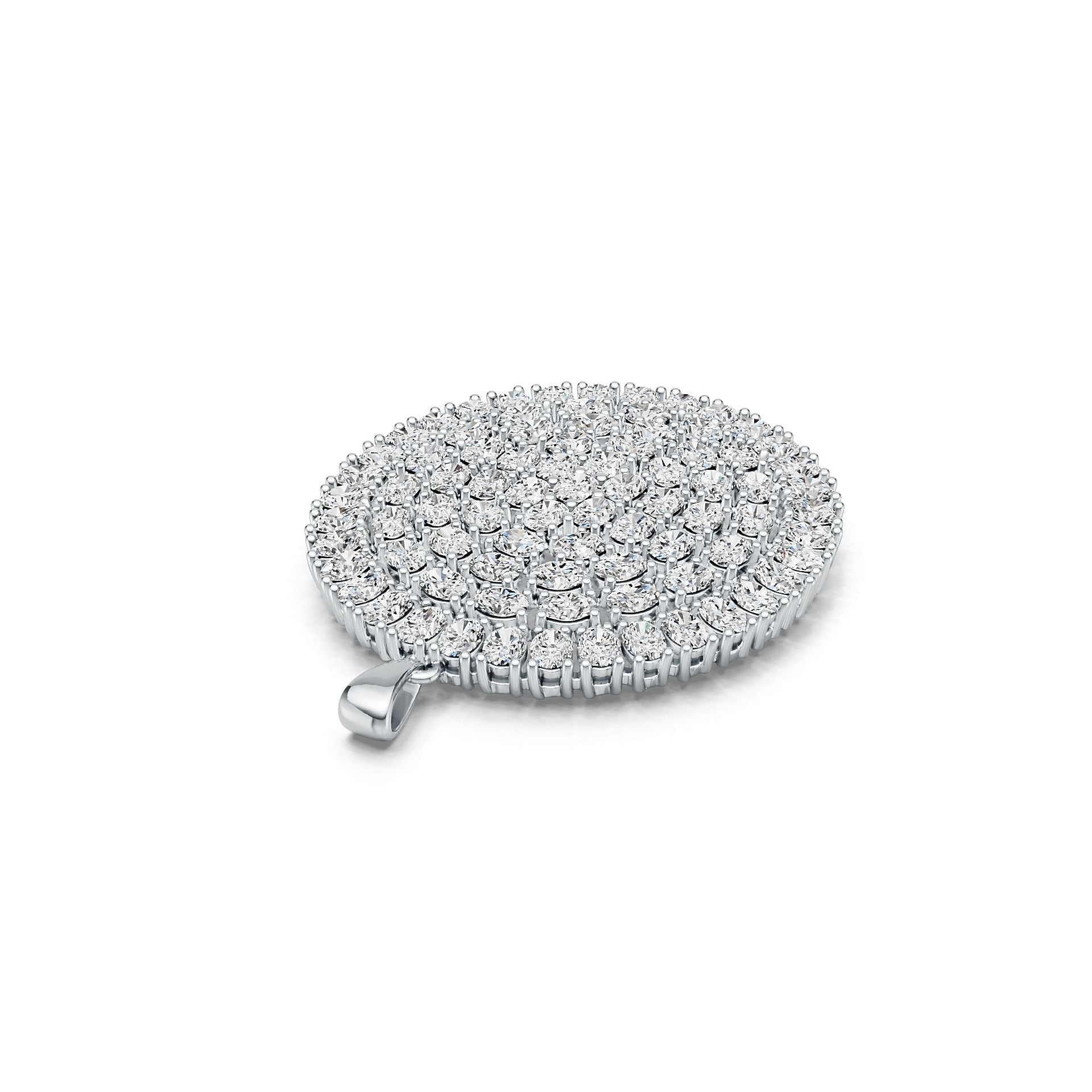 Sterling Silver Semi Mount Pendant Setting Oval OV 4X3mm DHJ